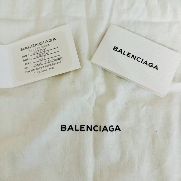 AUTHENTIC BALENCIAGA PARIS CABAS CANVAS AND LEATHER TOTE VINTAGE MADE IN ITALY - Picture 15 of 16